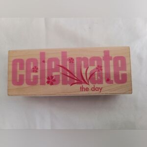 Celebrate the Day Wooden Stamp By Hero Arts
